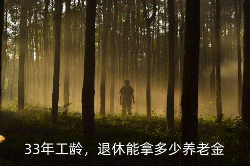33年工齡，退休能拿多少養(yǎng)老金
