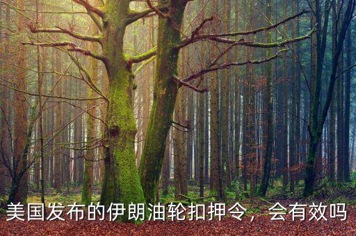 美國發(fā)布的伊朗油輪扣押令，會有效嗎