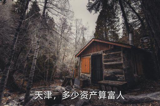 天津，多少資產(chǎn)算富人
