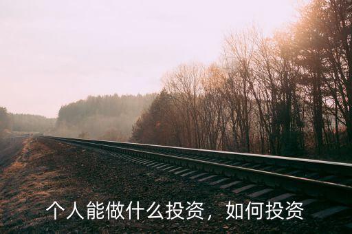 個(gè)人能做什么投資，如何投資
