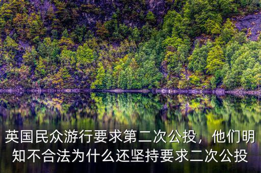 英國民眾游行要求第二次公投，他們明知不合法為什么還堅(jiān)持要求二次公投