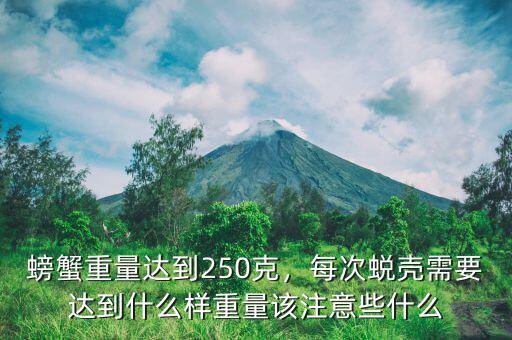 螃蟹重量達(dá)到250克，每次蛻殼需要達(dá)到什么樣重量該注意些什么