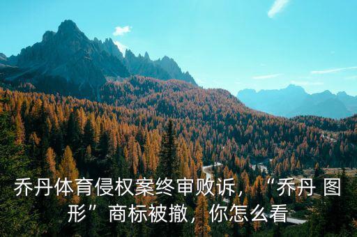 喬丹體育侵權(quán)案終審敗訴，“喬丹 圖形”商標(biāo)被撤，你怎么看