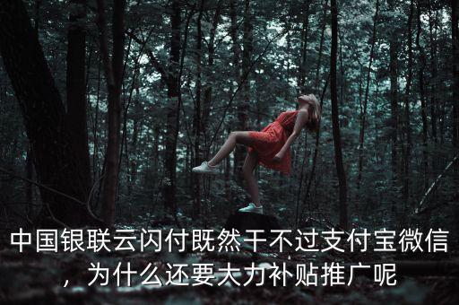 中國(guó)銀聯(lián)云閃付既然干不過(guò)支付寶微信，為什么還要大力補(bǔ)貼推廣呢