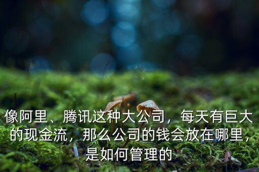 像阿里、騰訊這種大公司，每天有巨大的現(xiàn)金流，那么公司的錢會放在哪里，是如何管理的