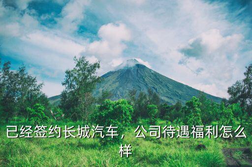 已經(jīng)簽約長城汽車，公司待遇福利怎么樣