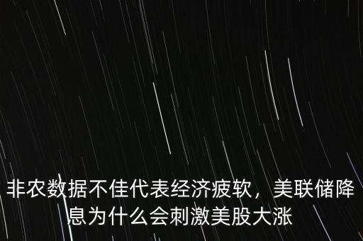 非農數(shù)據不佳代表經濟疲軟，美聯(lián)儲降息為什么會刺激美股大漲