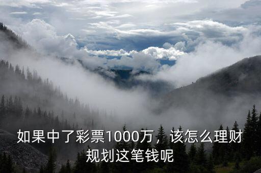 如果中了彩票1000萬，該怎么理財規(guī)劃這筆錢呢