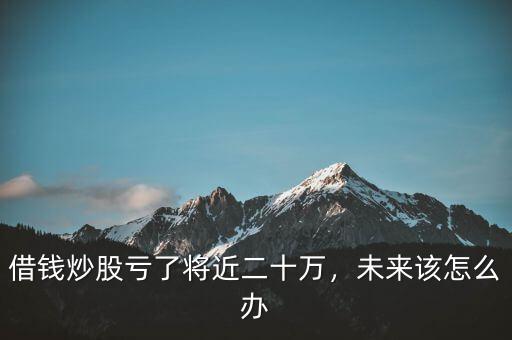 借錢炒股虧了將近二十萬，未來該怎么辦
