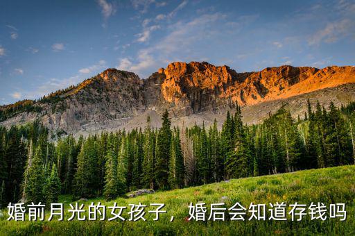 婚前月光的女孩子，婚后會(huì)知道存錢嗎