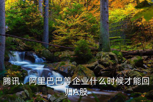 騰訊、阿里巴巴等企業(yè)什么時候才能回歸A股