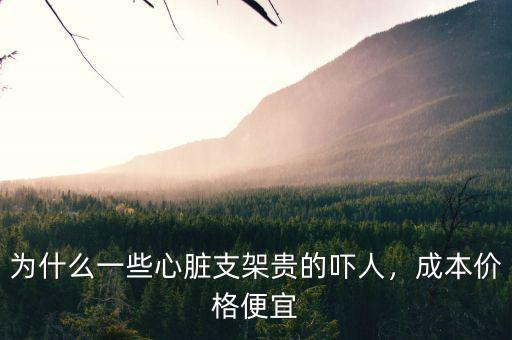 為什么一些心臟支架貴的嚇人，成本價格便宜