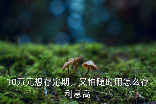 10萬元想存定期，又怕隨時(shí)用怎么存利息高
