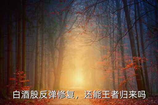 白酒股反彈修復(fù)，還能王者歸來嗎