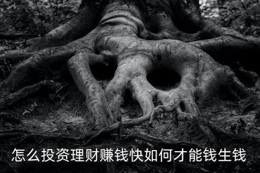 怎么投資理財賺錢快如何才能錢生錢