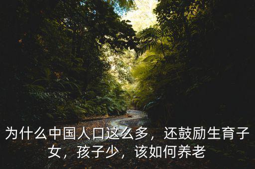 為什么中國人口這么多，還鼓勵生育子女，孩子少，該如何養(yǎng)老