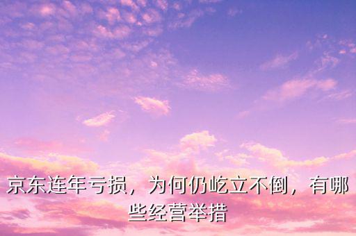 京東連年虧損，為何仍屹立不倒，有哪些經(jīng)營舉措