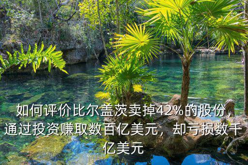 如何評(píng)價(jià)比爾蓋茨賣掉42%的股份，通過投資賺取數(shù)百億美元，卻虧損數(shù)千億美元