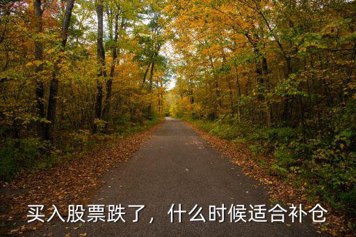 買(mǎi)入股票跌了，什么時(shí)候適合補(bǔ)倉(cāng)
