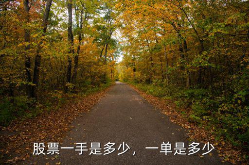 股票一手是多少，一單是多少