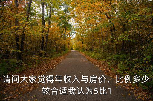 請(qǐng)問(wèn)大家覺(jué)得年收入與房?jī)r(jià)，比例多少較合適我認(rèn)為5比1