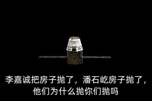 李嘉誠(chéng)把房子拋了，潘石屹房子拋了，他們?yōu)槭裁磼伳銈儝亞? class=