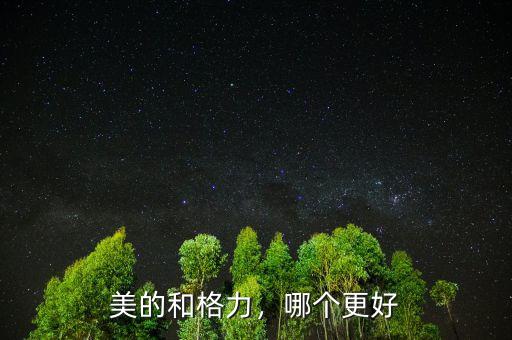 美的和格力，哪個更好