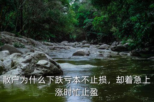 散戶(hù)為什么下跌虧本不止損，卻著急上漲時(shí)忙止盈