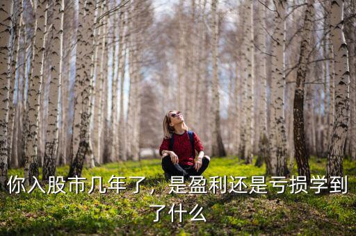 你入股市幾年了，是盈利還是虧損學(xué)到了什么