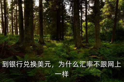 到銀行兌換美元，為什么匯率不跟網(wǎng)上一樣