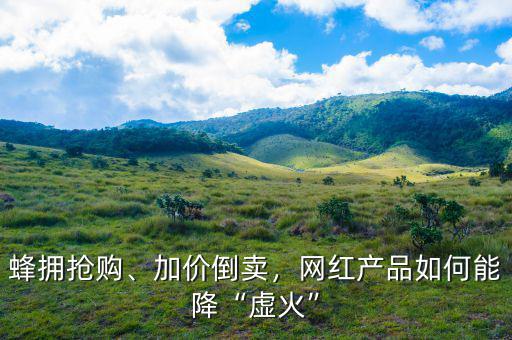 蜂擁搶購、加價倒賣，網(wǎng)紅產(chǎn)品如何能降“虛火”