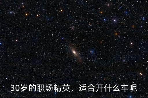 30歲的職場(chǎng)精英，適合開什么車呢