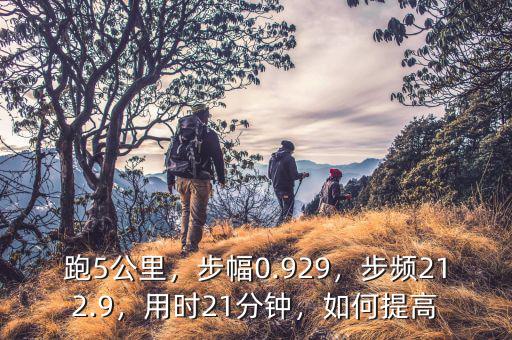 跑5公里，步幅0.929，步頻212.9，用時(shí)21分鐘，如何提高