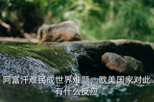 阿富汗難民成世界難題，歐美國家對此有什么反應