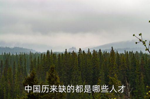 中國(guó)歷來缺的都是哪些人才