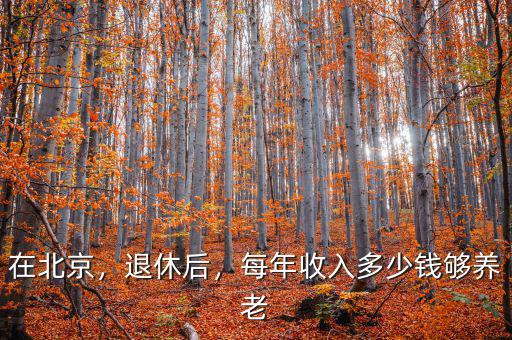 在北京，退休后，每年收入多少錢夠養(yǎng)老