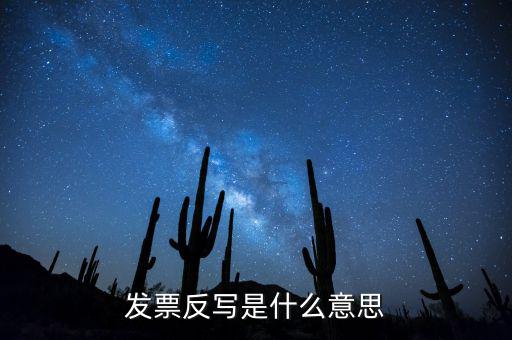 發(fā)票反寫(xiě)什么意思，反寫(xiě)什么意思