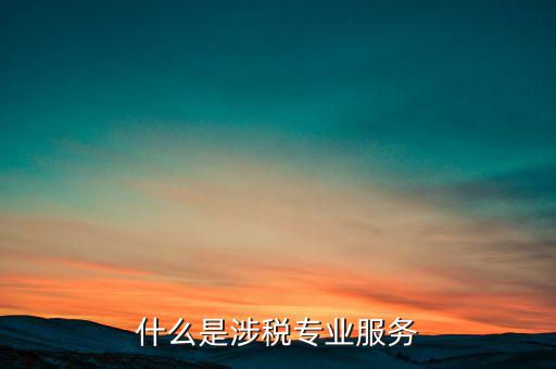 涉稅專業(yè)服務機構 包括什么，什么是涉稅專業(yè)服務