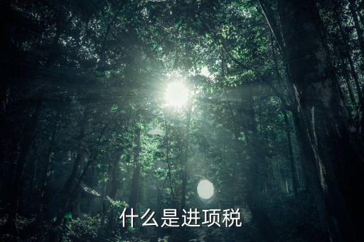 進項是指什么，什么是進項稅