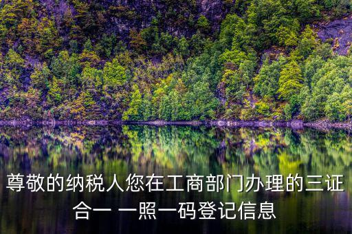 多證合一備案是什么，三證合一需要去國稅備案請問需要帶什么
