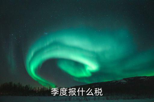 企業(yè)季度申報(bào)報(bào)什么，一般納稅人商業(yè)企業(yè)查賬征收月度季度分別要申報(bào)哪些稅種