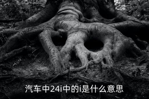 小車船i代表什么意思，汽車中24i中的i是什么意思