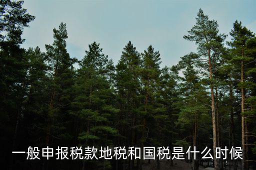 廣東省國稅和地稅什么時候申報，每月什么時間到地稅或國稅申報
