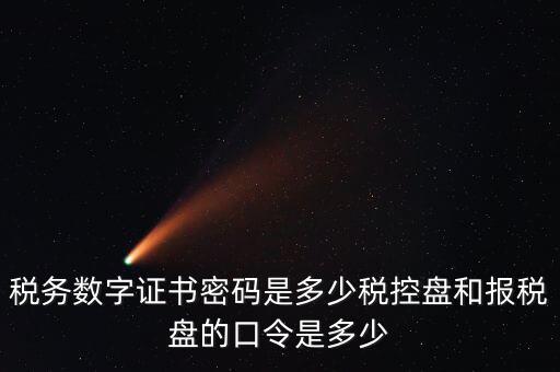 新報(bào)稅盤密碼是什么，稅務(wù)數(shù)字證書密碼是多少稅控盤和報(bào)稅盤的口令是多少