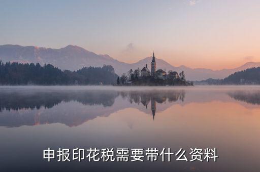 辦理印花稅退稅要帶什么資料，辦理退稅賬號銀行開戶印鑒卡需要提交什么資料急急急
