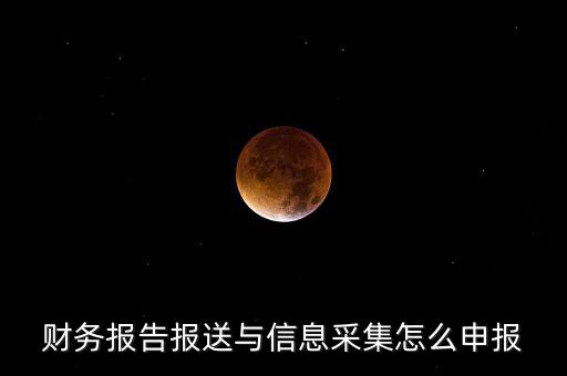 財(cái)務(wù)報(bào)送與信息采集是什么，財(cái)務(wù)報(bào)告報(bào)送與信息采集怎么申報(bào)