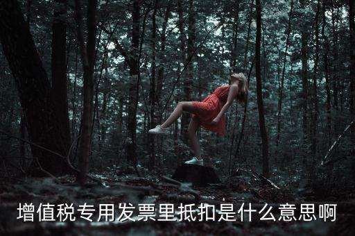 抵扣票是什么意思，增值稅專用發(fā)票里抵扣是什么意思啊
