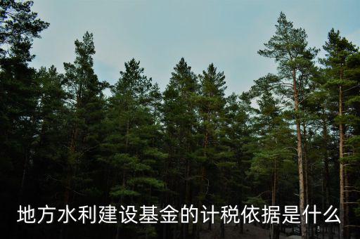 地方水利基金是什么，地方水利建設(shè)基金的計(jì)稅依據(jù)是什么