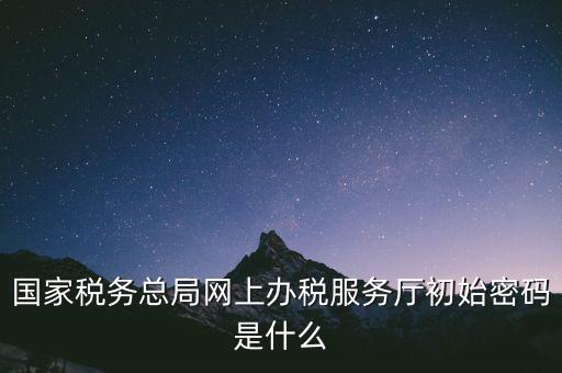 國稅申報(bào)原始密碼是什么意思，國稅第一次網(wǎng)上申報(bào)的登陸密碼是什么
