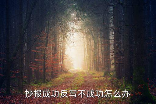 百旺稅控反寫不成功什么原因，抄報成功反寫不成功怎么辦